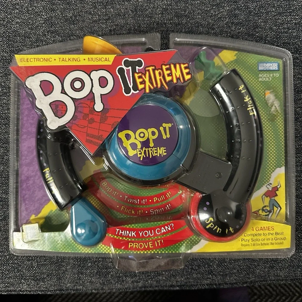 NEW Vintage 1999 Bop It Extreme Hasbro Parker Brothers Handheld Game Toy Y2K